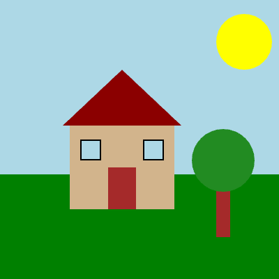 House Scene Example - CMU CS Academy Canvas